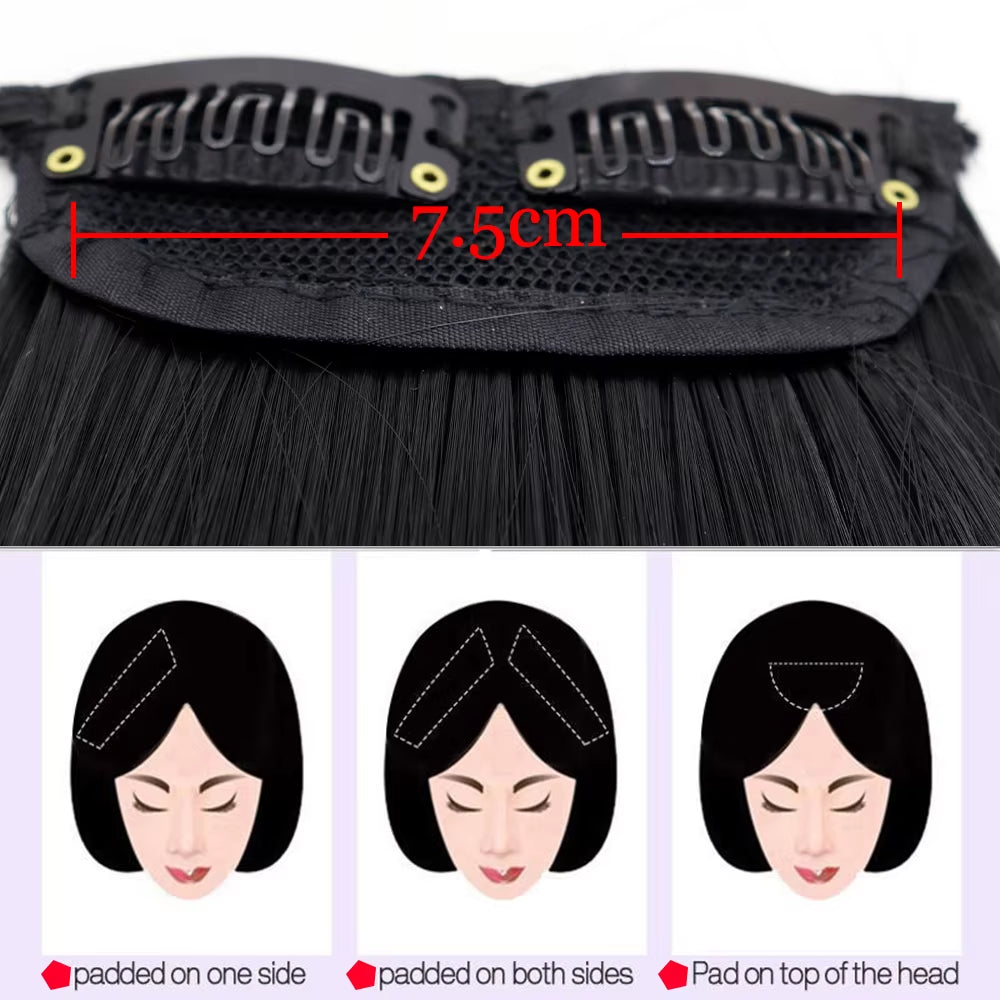 MERISI Synthetic Invisible Clip-In Hair Pads for Volume