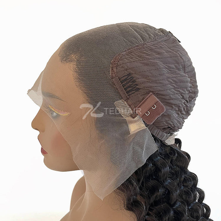 Tedhair 180% Density HD 13X6 Lace Frontal Wig Deep Curly