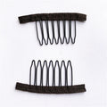50Pcs Wig Combs to Secure Wig 4-7Teeth Wig Comb Wig Clips with Cloth for Making Wig Caps Steel Material Clips Combs