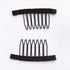 50Pcs Wig Combs to Secure Wig 4-7Teeth Wig Comb Wig Clips with Cloth for Making Wig Caps Steel Material Clips Combs