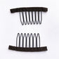 50Pcs Wig Combs to Secure Wig 4-7Teeth Wig Comb Wig Clips with Cloth for Making Wig Caps Steel Material Clips Combs