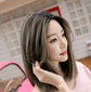 Wig in the Long Straight Hair Fashion Realistic Wig Wig Long Straight Hair