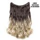 Synthetic Invisible Wire Hair Extensions Secret Fish Line Hairpiece
