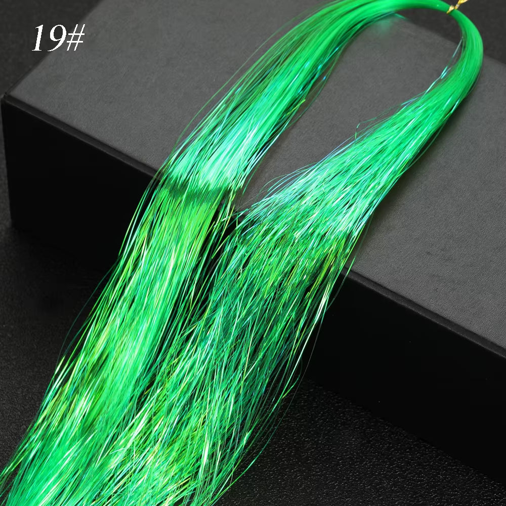 Sparkle Synthetic Hair Tinsel Extensions Bling Glitter Strands