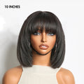 Tedhair 150% Density Put on and Go Layered Cut Minimalist Lace Bob Wig Yaki Straight