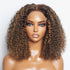 Tedhair 150% Density 5X5 Closure Lace Wig Kinky Curly 14 Inch