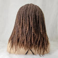 Tedhair 12 Inches 13X2 Reggae Twisted Medium Braids Lace Front Wig Pre-Plucked