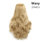 Wavy U-Part Clip-In Synthetic Wig Hairpiece