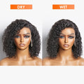 Tedhair 150% Density 13X4 Pre-Plucked Lace Frontal Bob Wig Curly