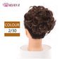 HUAYA Curly Chignon Messy Bun Updo Clip in Hair Piece Extensions Wiht Hairpins Elastic Band Synthetic Hair Bun Black Blonde