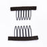 50Pcs Wig Combs to Secure Wig 4-7Teeth Wig Comb Wig Clips with Cloth for Making Wig Caps Steel Material Clips Combs