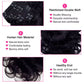 Body Wave Clip in Hair Extensions 100% Human Hair with Double Weft Brazilian Clip in 8Pcs 120G for Black Woman Clip Ins Hair 