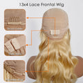 Tedhair 150% Density 13X4 Pre-Plucked Lace Frontal Wig Body Wave #613