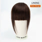 Human Hair Clip-In Bangs 3D Blunt Cut Extensions