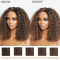 Tedhair 150% Density 5X5 Closure Lace Wig Kinky Curly 14 Inch
