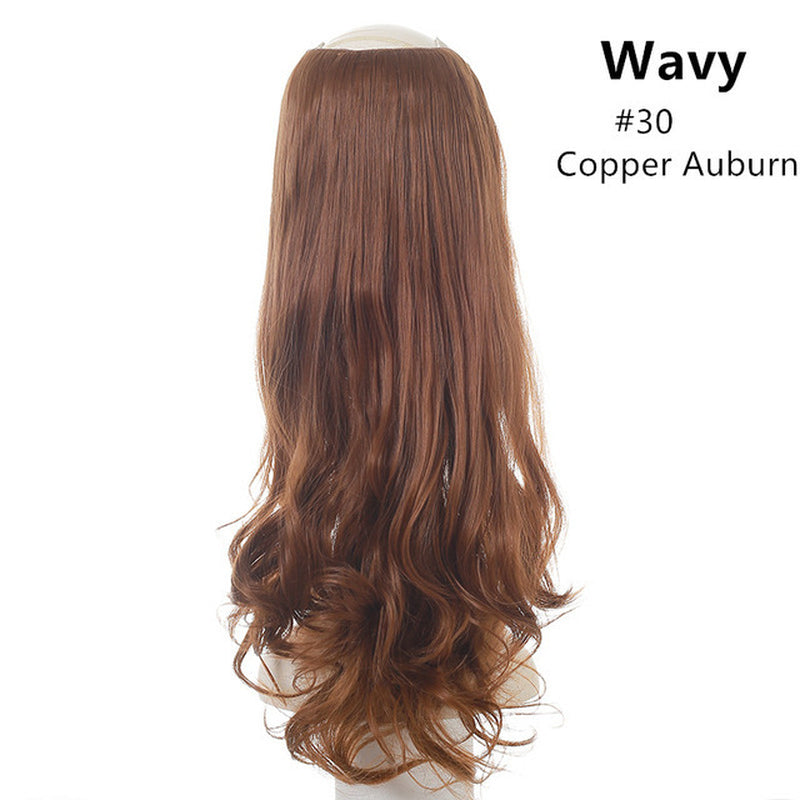 Wavy U-Part Clip-In Synthetic Wig Hairpiece