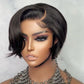Short Pixie Cut Straight Brazilian Transparent Lace Wig