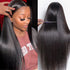 Straight Wigs Human Hair 13X4 Straight Lace Front Human Hair Wig Pre Plucked HD Transparent 30 Inch Lace Frontal Straight Human Hair Wigs for Women with Baby Hair 180 Density Natural Black
