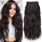 26-Inch Synthetic Jerry Curly Clip-In Hair Extensions 140G