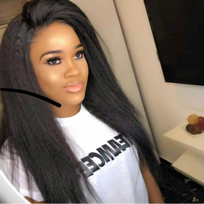 Kinky Straight Natural Clip-In Human Hair Extensions