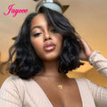 Brazilian Body Wave Short Bob Wigs 13X4 Transparent Lace Front Wig Human Hair Wigs Loose Body Wave Wig for Black Women 180%