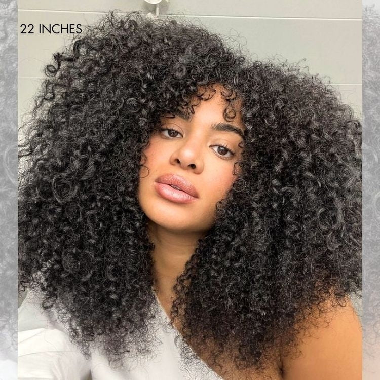 Tedhair Wear and Go 180% Density Half Wig Messy Curly
