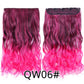 Favourite Long Wavy Synthetic Clip-In Hair Extensions 5 Clips