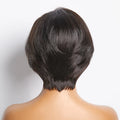 Tedhair 150% Density 4X4 8 Inches Side Part Lace Closure Bob Wig Straight