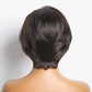 Tedhair 150% Density 4X4 8 Inches Side Part Lace Closure Bob Wig Straight