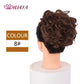 HUAYA Curly Chignon Messy Bun Updo Clip in Hair Piece Extensions Wiht Hairpins Elastic Band Synthetic Hair Bun Black Blonde