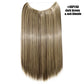 Synthetic Invisible Wire Hair Extensions Secret Fish Line Hairpiece