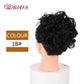 HUAYA Curly Chignon Messy Bun Updo Clip in Hair Piece Extensions Wiht Hairpins Elastic Band Synthetic Hair Bun Black Blonde
