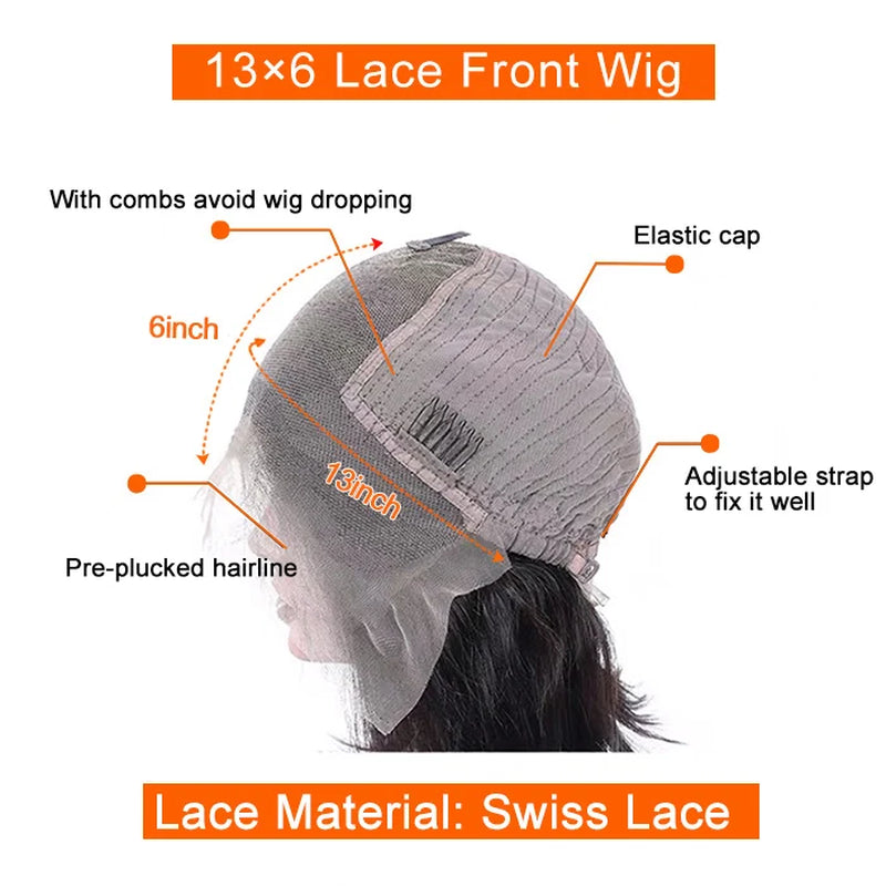Tedhair 150% Density 13X6 Partingmax Glueless Lace Wigs 3D Cap Pre-Bleached Lace Front Wig Body Wave