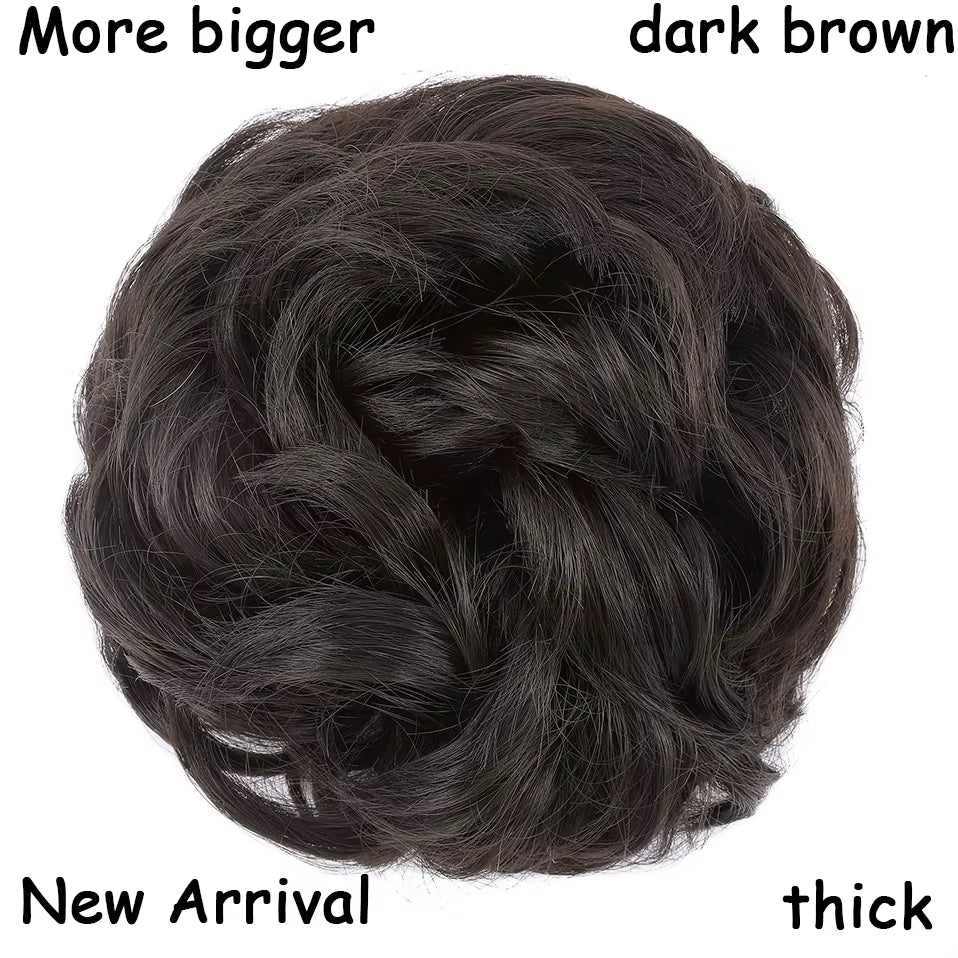 Curly Chignons Hair Scrunchie Extensions