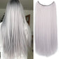 Long Straight Synthetic Hair Extension Invisible Fishing Line