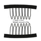 50Pcs Wig Combs to Secure Wig 4-7Teeth Wig Comb Wig Clips with Cloth for Making Wig Caps Steel Material Clips Combs