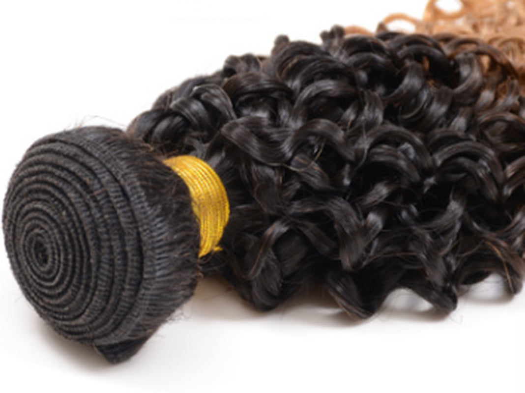Real Human Hair Gradient Extensions Wig
