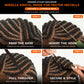 Tedhair Miracle Knots Human Feather Crochet Hair Deep Wave with No Spiral Ends - Pre-Separated Knotless Crochet Braids for Seamless Blending