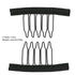 50Pcs Wig Combs to Secure Wig 4-7Teeth Wig Comb Wig Clips with Cloth for Making Wig Caps Steel Material Clips Combs