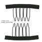 50Pcs Wig Combs to Secure Wig 4-7Teeth Wig Comb Wig Clips with Cloth for Making Wig Caps Steel Material Clips Combs